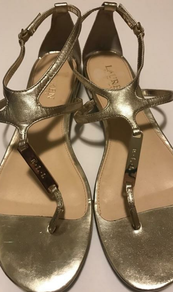 Ralph Lauren Metallic Sandals